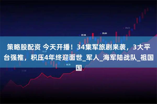 策略股配资 今天开播！34集军旅剧来袭，3大平台强推，积压4年终迎面世_军人_海军陆战队_祖国
